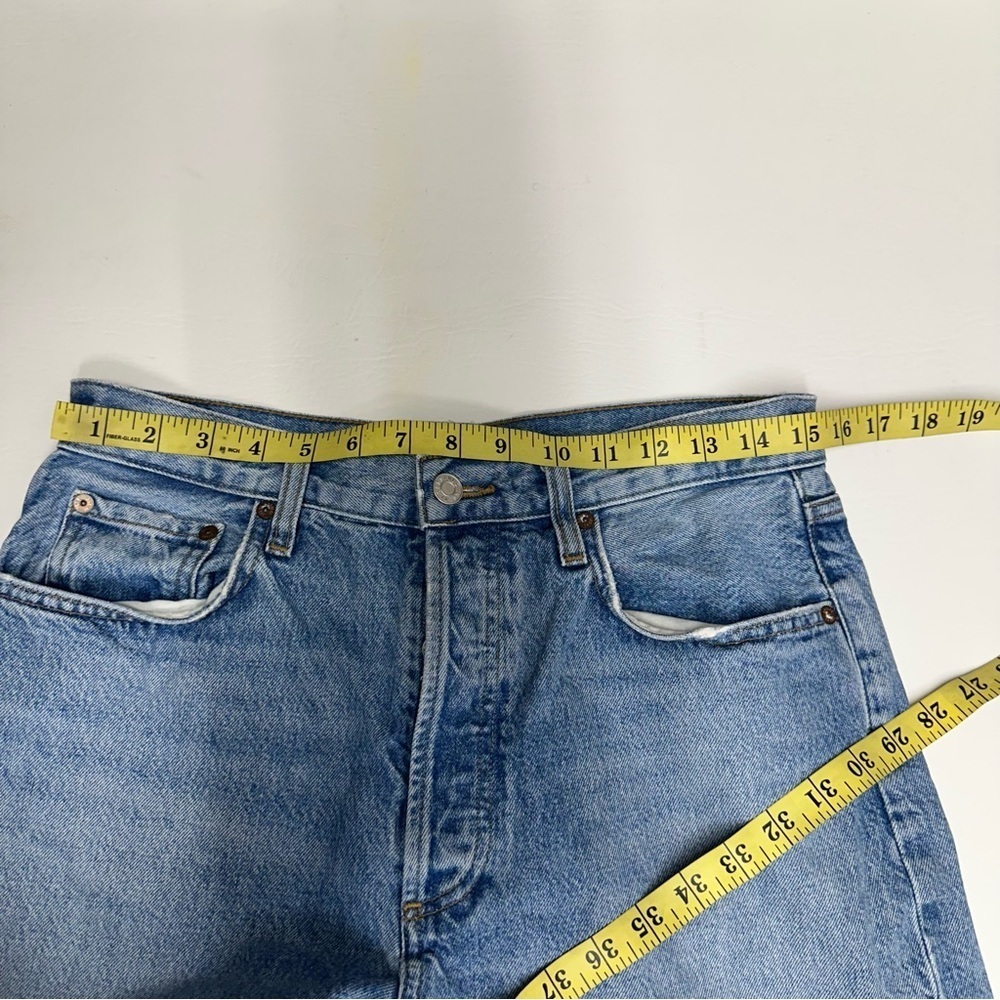 AGOLDE WOMENS Blue Jeans WIDE LEG SIZE 27 - Picture 3 of 9
